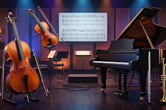 record cinematic violin cello piano flute trumpet orchestral epic film score