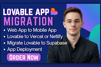 deploy lovable webapp to github, vercel or netlify, migrate lovable to supabase