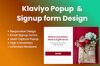 design high converting klaviyo popups and signup forms