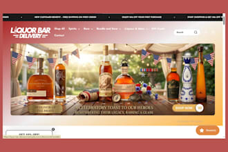 design wine shopify store website soft drink winery ecommerce website