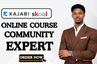 online course content setup kajabi online course creation skool course creation