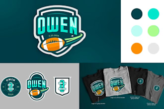 design bar and bat mitzvah logo and invitation