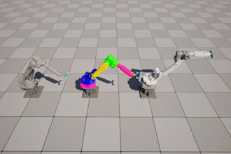 create an industrial machine visualization in unreal engine