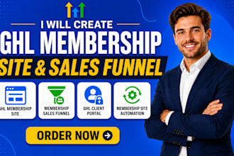 create ghl membership site, ghl membership sales funnel, ghl client portal