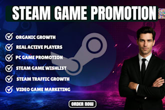 steam game promotion steam game marketing steam game wishlist video game pc game