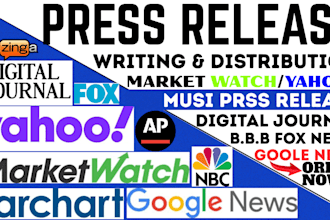 publish music press release, music writing and distribution PR distribution