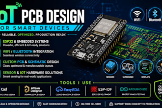 design iot pcb design for smart devices esp32, wifi and bluetooth