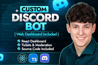 develop a custom discord bot with integrated web dashboard