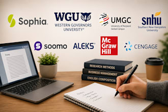 do sophia, umgc, snhu, wgu writing assignment task projects