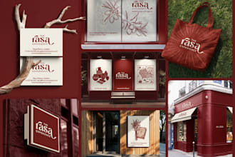 design logo, brand identity and full branding kit with style guide