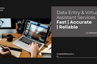 do data entry, typing and virtual assistance work