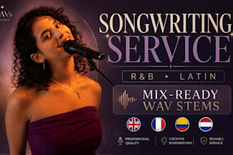 be your female rnb and latin songwriter