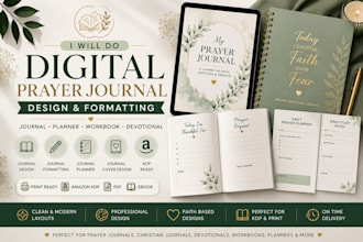 do digital prayer journal design journal planner formatting journal cover design