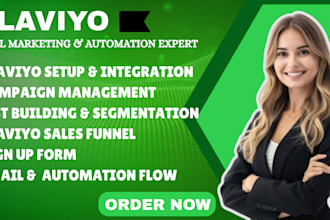 setup klaviyo email flows and shopify email marketing