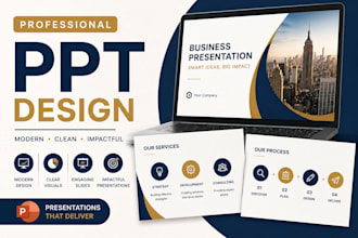 create clean and modern presentation slides