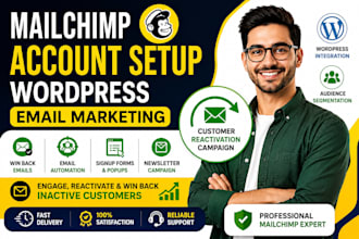 setup mailchimp account, wordpress email marketing and win back emails