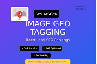 geotag images with gps coordinates for gmb and local SEO