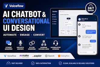 design and build voiceflow ai chatbots and voice apps