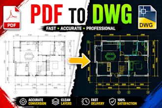 convert PDF to dwg