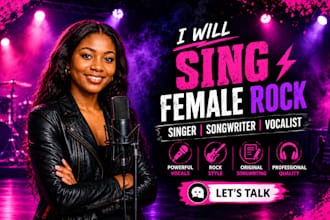 sing female rock singer female singer songwriter and vocalist music producer