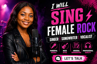 sing female rock singer female singer songwriter and vocalist