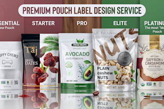 design your unique weed pouch, product label design, box design, and cbd