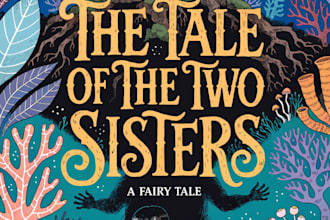 make  illustrated fairytale book cover