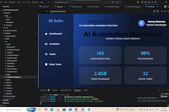ai automation dashboard  fastapi and react saas platform