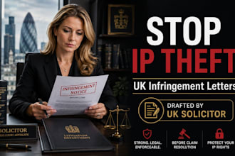 write a powerful UK IP infringement letter before claim to stop theft