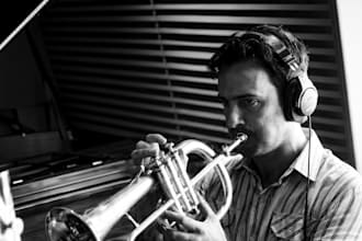 record cinematic french horn, trombone and sax for pop jazz film music