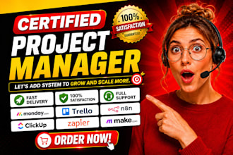 setup monday crm, clickup, trello automations, asana, zapier, make, n8n expert