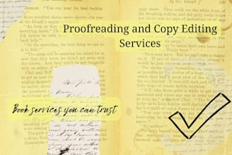 help you bring your book to life with my editing services