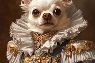 draw pet portrait, dog portrait, cat portrait