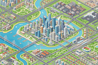 design city map vector, urban planning map, navigation map and location layout