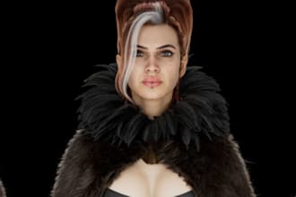 model 3d character ready for daz 3d game,custom 3d outfits,body morph,real skin