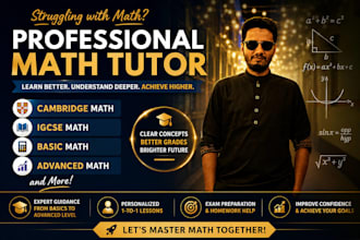 be your expert cambridge igcse and a level math tutor