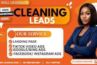 generate cleaning leads, window cleaning, home cleaning, facebook ads google ads
