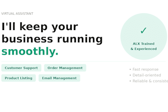 be your virtual assistant for customer support and order management