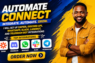 setup zapier discord api whatsapp slack landbot telegram bot integration