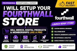 setup a high converting fourthwall merch store
