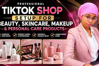 setup tiktok shop for beauty products, skincare, makeup and personal care items