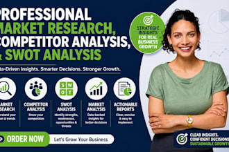 do professional market research, competitor analysis, and swot analysis
