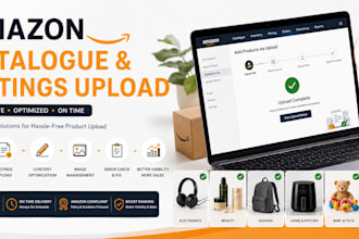 do amazon catalogue upload and listing management