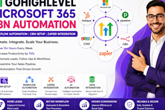 setup gohighlevel microsoft 365 n8n automation and integration