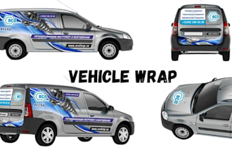 design custom vehicle wrap for car van and truck