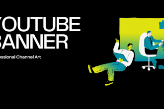 design professional youtube banner and channel art