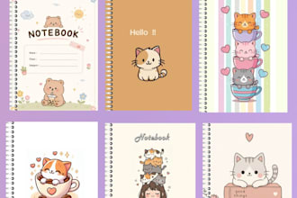 design custom and aesthetic notebook covers
