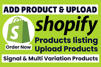 add 50 product shopify store