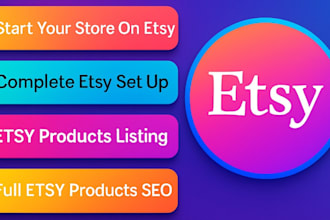 set up and optimize your etsy shop