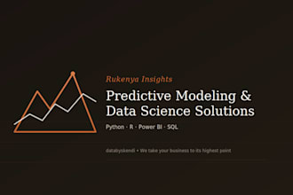 build a predictive analysis model using python or r
